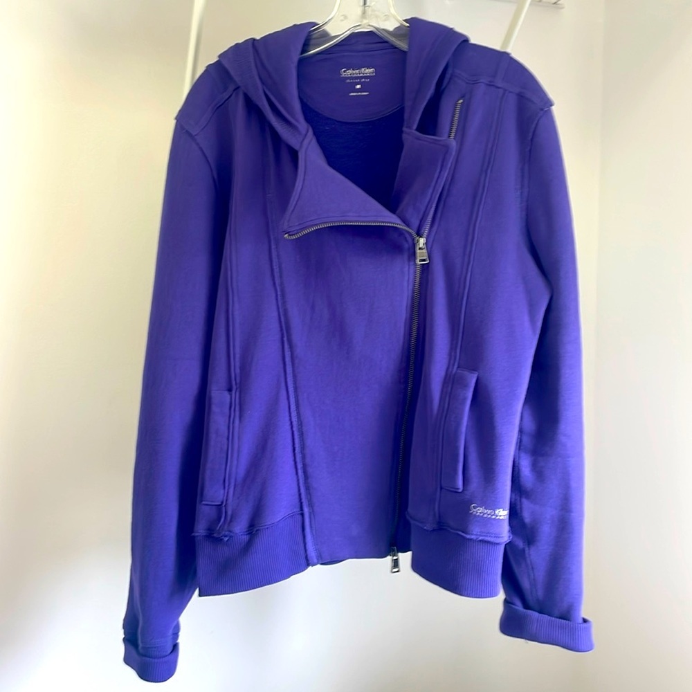 Calvin Klein Performance Purple Hoodie/Jacket -Medium